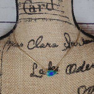 Vintage dainty leaf necklace